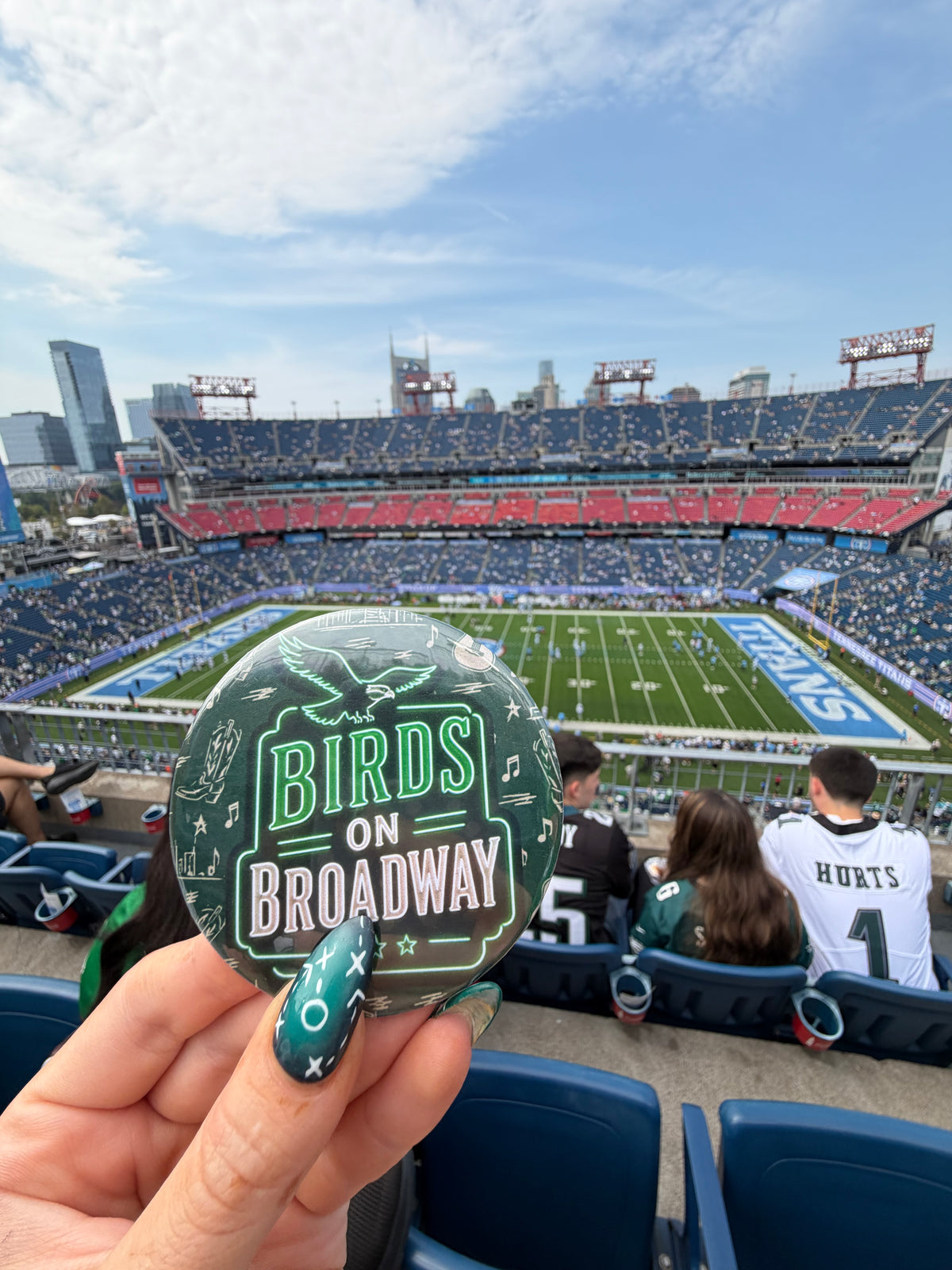 Birds on Broadway button